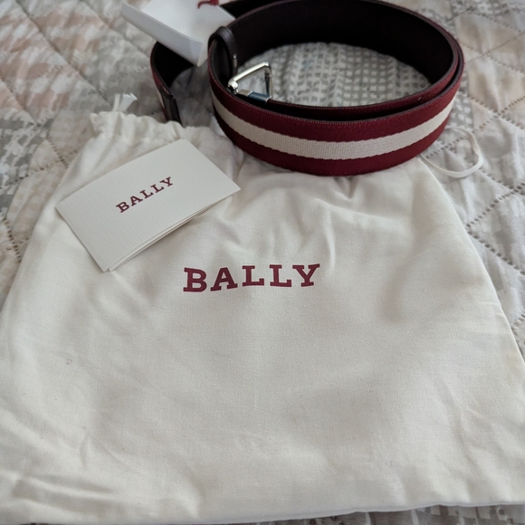 Bally Other - Bally Burgundy and White Belt
